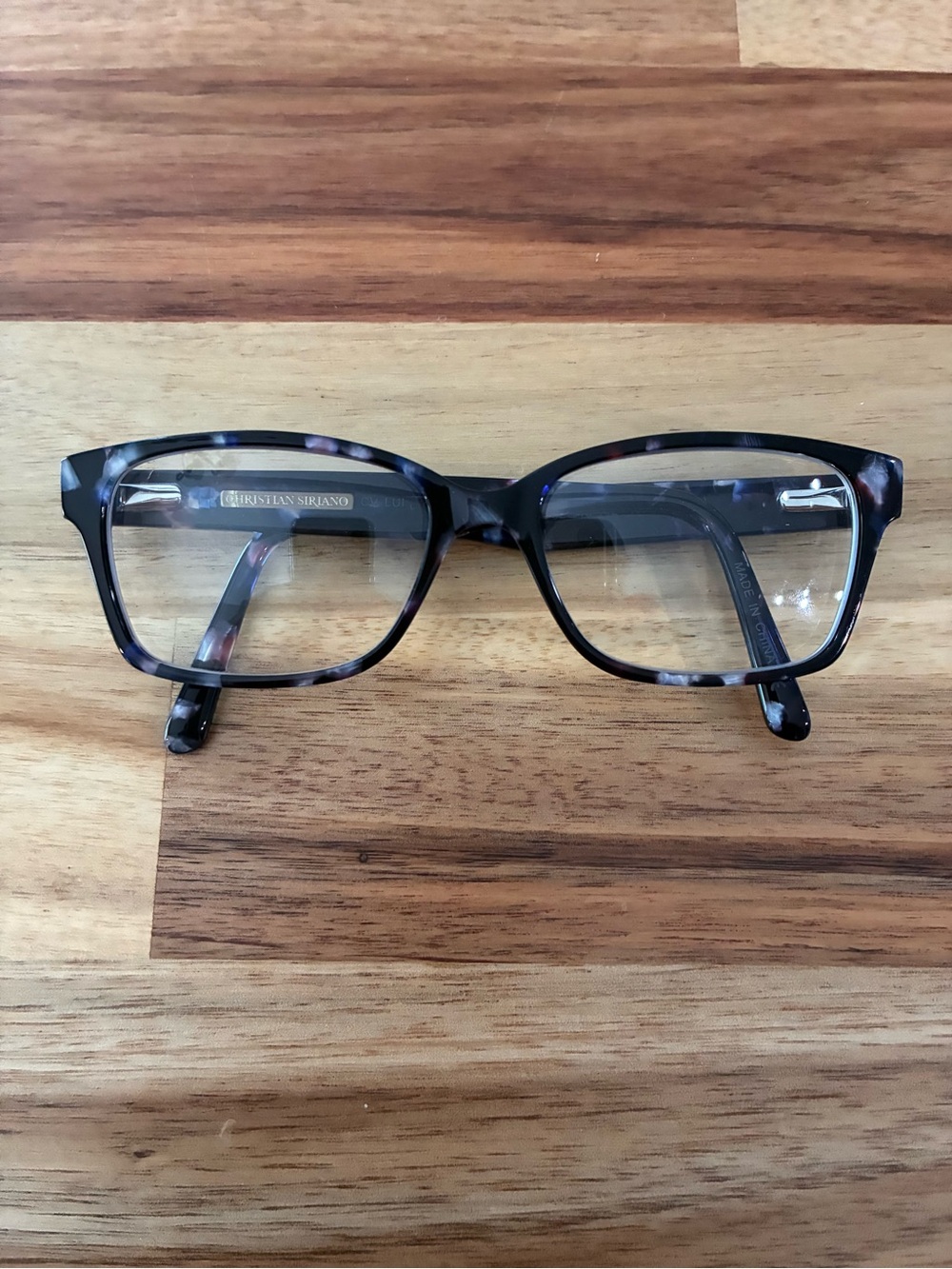 Christian Siriano CV LUI Navy Blue Tortoise Eyeglasses Glasses Frames 52-16-142